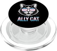 Ally Cat Transgénero Orgullo Felino Apoyo LGBTQ Humorístico PopSockets PopGrip para MagSafe