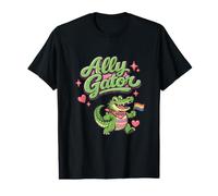 Ally Gator Funny Gay Pride Cita Witty Meme Iconic Y2K LGBTQ Camiseta gráfica económica