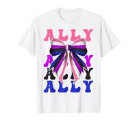 Ally Genderfluid - Bandera de orgullo fluida de género LGBTQ Camiseta