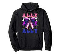 Ally Genderfluid - Bandera de orgullo fluida de género LGBTQ Sudadera con Capucha