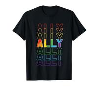 Ally LGBTQ Apoyo Mes del Orgullo Rainbow Igualdad de Derechos Camiseta