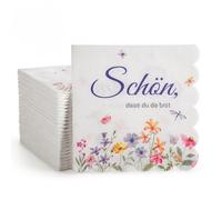 ALLY-MAGIC 20 Servilletas de papel con diseño de flores, 33 x 33 cm, servilletas de tela para bodas, bautizos, cumpleaños, decoración de mesa E21-CSHHZJ