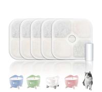 ALLY-MAGIC Filtro para fuente de gato, filtro Catit para beber, filtro de fuente Catit Pixi, filtro de repuesto Pixi con 1 manguera, sistema de filtro triple de carbono activado por resina E-MPQGLQLX