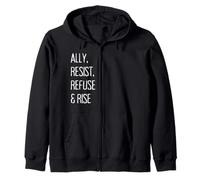 ALLY, Resist, Refuse & Rise Sudadera con Capucha