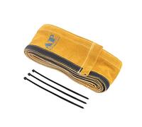 AllyProtect 4inx 25 pies antorcha plomo cubierta resistente al fuego cuero de vaca dividida TIG MIG fundas de cable con cierre de gancho