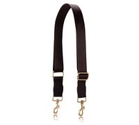 Allzedream - Correa ancha ajustable de repuesto para bandolera, Cuero dorado chocolate, M, Moderno