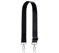 Allzedream - Correa ancha ajustable de repuesto para bandolera, Negro-Plata, M