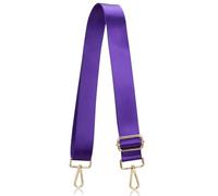 Allzedream - Correa ancha ajustable de repuesto para bandolera, Violeta oscuro, M, Color sólido