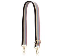 Allzedream Correa de bolso de repuesto para bolso cruzado a rayas anchas ajustables (azul negro)