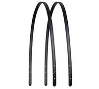 ALLZEDREAM Correa de Cuero de Microfibra de Repuesto para Bolso de Mano, Asas de Hombro, 2 Unidades, Negro, 1,5 cm