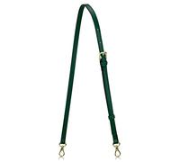 Allzedream Correa de cuero de repuesto para bolso de hombro largo y ajustable, color verde, M