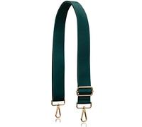 Allzedream - Correa gruesa de repuesto ajustable para bolso cruzado, Herrajes verde oscuro y dorado, M