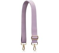 Allzedream - Correa gruesa de repuesto ajustable para bolso cruzado, Taro - Herrajes morados y dorados, M, Broche