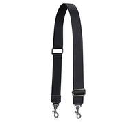 Allzedream - Correa gruesa de repuesto para bolso cruzado, Punta de cuero negro-GBH, Wide:1.5 inch, AMTS-1L