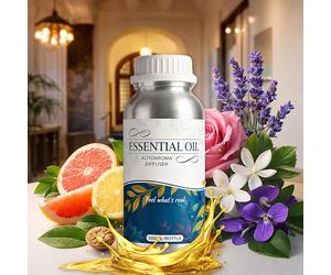 ALMA® Aceite Esencial Ritz Carlton - Perfume Brillante de Pomelo y Almizcle con Elementos Florales y Especiados - Recarga de Aromaterapia 500 mL