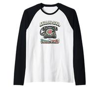 Alma analógica en un Mundo Digital Nostalgia telefónica rotativa Camiseta Manga Raglan
