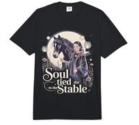 Alma Atada A La Chica Caballo Establo Comfort Colors Adult Heavyweight T-Shirt