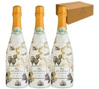 Alma Atlántica Albariño - Vino Blanco de Galicia, Fresco y Afrutado, Fácil de Beber y Perfecto para Principiantes, Aperitivos y Comidas Ligeras como Marisco, Pescado o Ensaladas | 3 Botellas 75cl