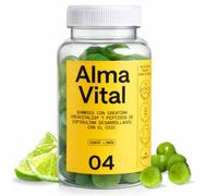 ALMA® Creatina Gominolas ALMA VITAL Creavitalis® con Vitamina D3 y Espirulina | Creatina Gummies Monohidratada Premium de Creapure | 60 Gominolas 99,9% Pureza, Veganas y con Sabor Limón