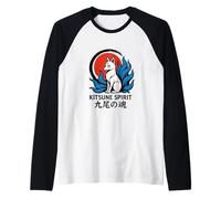 Alma de Nueve Colas Kitsune Spirit Camiseta Manga Raglan