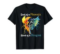 Alma de un fénix corazón de dragón Camiseta gráfica económica