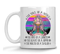 Alma De Una Bruja Tazas De Cerámica Con Asa Mug Divertido Tazas De Desayuno Para Espresso Oficina Hogar 330Ml