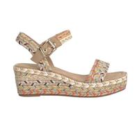 Alma en Pena Sandalia con cuña V2650900 demujer Trenzadas Esparto - Mujer color: Amarillo talla: 38