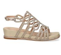 Alma en Pena Sandalias planas elegantes V2651404 con pedrería y puntera cuadrada - Mujer color: Camel talla: 38