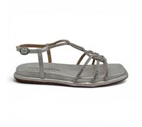Alma en Pena V2651502 Sandalias de Cuero para Mujer, plateado, 38 EU