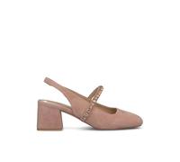 Alma en Pena. Zapatos con tacón Bloque de Piel para Mujer. - Talla: 38