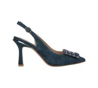 ALMA EN PENA - Zapatos de Salón Destalonados con Hebilla de Estrás - Shoes - Mujer - Azul - 36 EU -