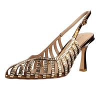 Alma en Pena Zapatos de tacón salón Metalizado con Rejilla para Mujer V261811 - Zapatos de Fiesta Destalonados - Mujer Color: Bronce Talla: 40