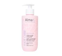 Alma K Shine and Glow - Acondicionador para el cabello para mujer - Acondicionador hidratante con manteca de cacao para cabello seco - 300 ml