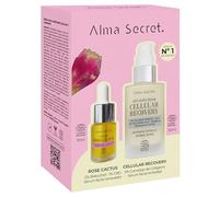 ALMA SECRET | Cofre Cellular Recovery & Mini Rose Cactus 10 ml | Cofre facial antiedad con sérum y aceite iluminador | Packs sérums para arrugas, firmeza, hidratación y luminosidad | El dúo perfecto