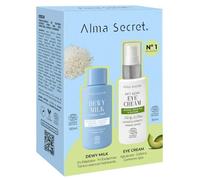 ALMA SECRET | Pack Cofre Contorno Ojos y Mini Dewy Milk | Cofre facial con tónico para piel hidratada y luminosa y contorno de ojos antiedad | Apto para todo tipo de pieles | Rutina facial completa