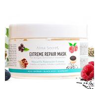 Alma Secret Extreme Repair - Mascarilla pelo reconstructora fibra capilar - tratamiento reparación capilar - apta Método Curly - Hialurónico Biotina Proteínas - Cabello dañado 250 ml