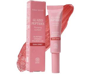 Alma Secret | Glazed Peptides Bálsamo labial con color y sabor Guava Sorbet | Lip Balm rosa natural con Péptidos, Ceramidas y Ácido Hialurónico | Volumen, brillo e hidratación no pegajosa