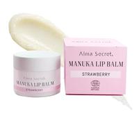 Alma Secret | Manuka Lip Balm Fresa | Bálsamo Labial Reparador con Miel de Manuka y Ácido Hialurónico | Hidratación, Nutrición y Reparación Intensiva | Labios Secos y Agrietados | Vegano | 10ml