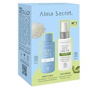 ALMA SECRET | Pack Cofre Contorno Ojos y Mini Dewy Milk | Cofre facial con tónico para piel hidratada y luminosa y contorno de ojos antiedad | Apto para todo tipo de pieles | Rutina facial completa