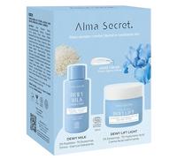 Alma Secret | Pack Cofre Mini Dewy Milk y Dewy Lift Cream | Cofre facial hidratante y reafirmante con crema hidratante y tónico esencia | Revolución molecular (Piel normal-mixta)
