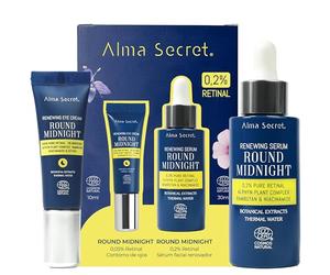 ALMA SECRET | Pack Cofre Sérum Facial Retinal Multi-Encapsulado + Contorno Ojos Antiarrugas Hidratante noche Todo Tipo Piel - Rejuvenecedor Iluminador Vegano ECOCERT COSMOS NATURAL (Potencia 0,2%)