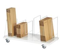 Almacén de cartones, móvil RAU, gris luminoso RAL 7035