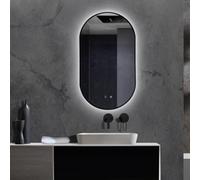 ALMACEN DE LA CASA Espejo de Baño Ovalado con Marco Retroiluminado | Modelo Tokyo| [ LEDIMEX® ]