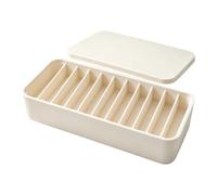 Almacenaje de Pan Fresco Soporte Individual Hermético de Silicona con 11 | Contenedor Guarda Pan Para Encimera Esquina Despensa Hogar Comida Sándwich Tostada Masa Bagel Rollo Plátano Blanco