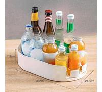 Almacenaje Frigorífico Giratoria 33x21cm PET Almacenaje Frigorífico(C) | Giro para suave 360 grados, para acceso para fácil a , material PET , para ideal neveras pequeñas