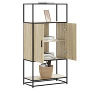 almacenaje homcom Muebles Muebles auxiliares de Cocina Mueble planchaAparador Alto Madera de ingeniería y Metal Sonoma 68x35x139 cm