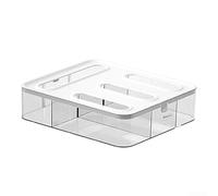 Almacenaje Plástico Transparente 31cm Sin Taladro Almacenaje | Instalación sin taladro, colgante, protege paredes, 31x28x8cm, para ideal cocina baño