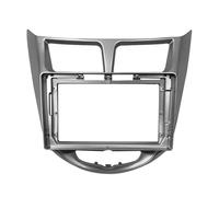 Almacenamiento Adaptador Radio Radio Coche 2Din 9Pulgadas DVD GPS Marco Panel Salpicadero para Hyundai para Verna I-25 para Solaris para Accent 10-17 Kit Montaje Tablero