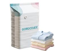 Almacenamiento al vacío para ropa Bolsa de embalaje con sello grande | No es necesario bombear, ahorra espacio para ropa, hogar, viajes, mudanzas, embalaje, almohada, manta, ropa de cama