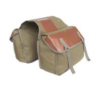 Almacenamiento Alforja Bolsa Para Shadow 750 Para Royal Para Enfield Para Bullet Alforja Universal Bolsa Motocicleta Bolsas Equipaje Asiento Trasero Lona(Brown)
